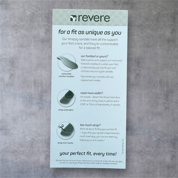 REVERE TOLEDO BACKSTRAP LEATHER SANDALS - New In Box - Picture 10 of 10